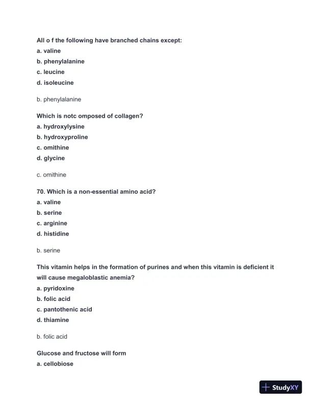 2024-2025 NBCE - Part 1 Practice test with Answers (336 Solved Questions) - Page 18 preview image