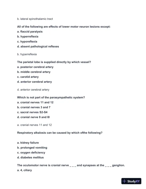 2024-2025 NBCE - Part 1 Practice test with Answers (336 Solved Questions) - Page 23 preview image
