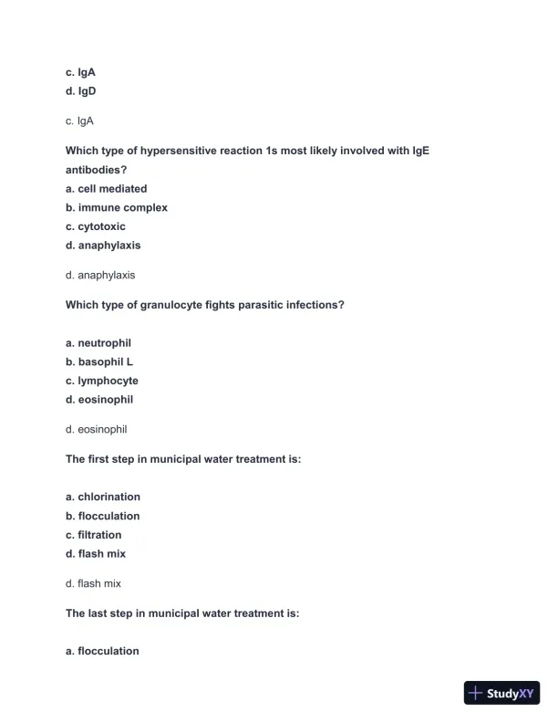2024-2025 NBCE - Part 1 Practice test with Answers (336 Solved Questions) - Page 26 preview image