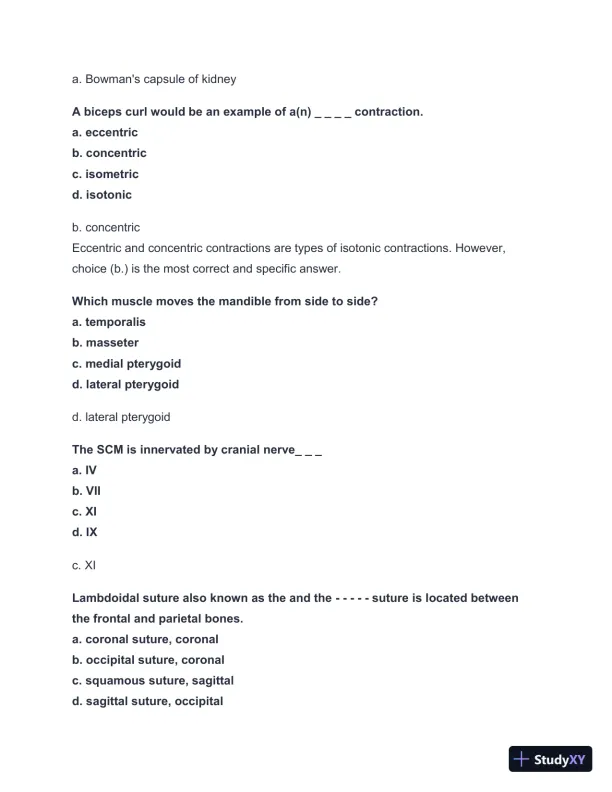 2024-2025 NBCE - Part 1 Practice test with Answers (336 Solved Questions) - Page 4 preview image