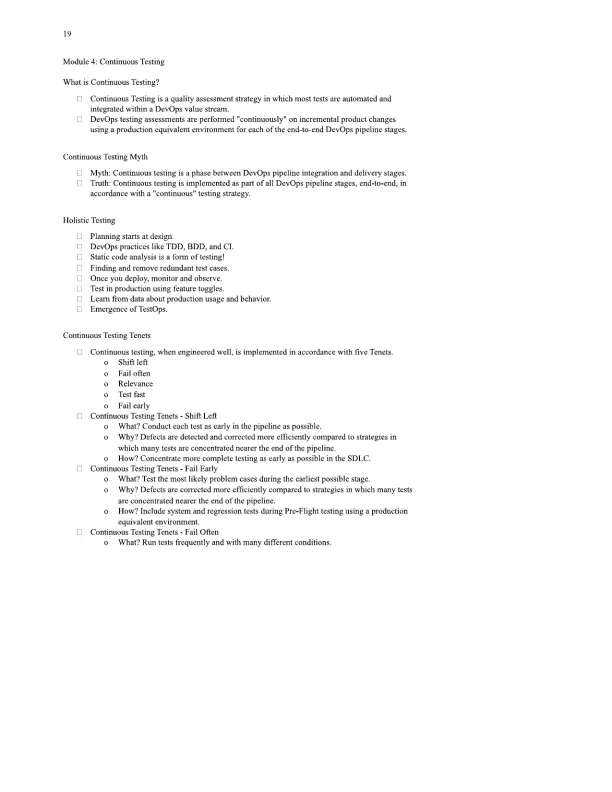 DevOps and Its Importance Study Notes - Page 19 preview image