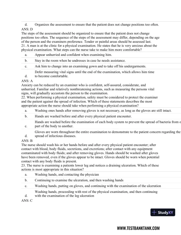 Advanced Health Assessment and Diagnostic Reasoning, 3rd Edition Test Bank - Page 20 preview image