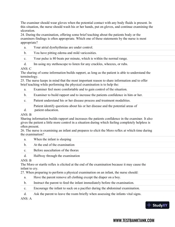 Advanced Health Assessment and Diagnostic Reasoning, 3rd Edition Test Bank - Page 21 preview image