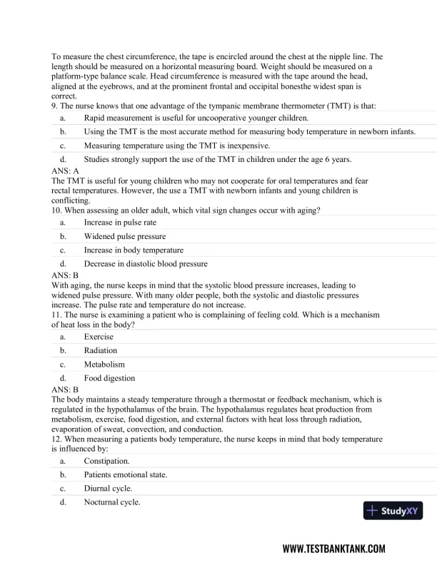 Advanced Health Assessment and Diagnostic Reasoning, 3rd Edition Test Bank - Page 29 preview image