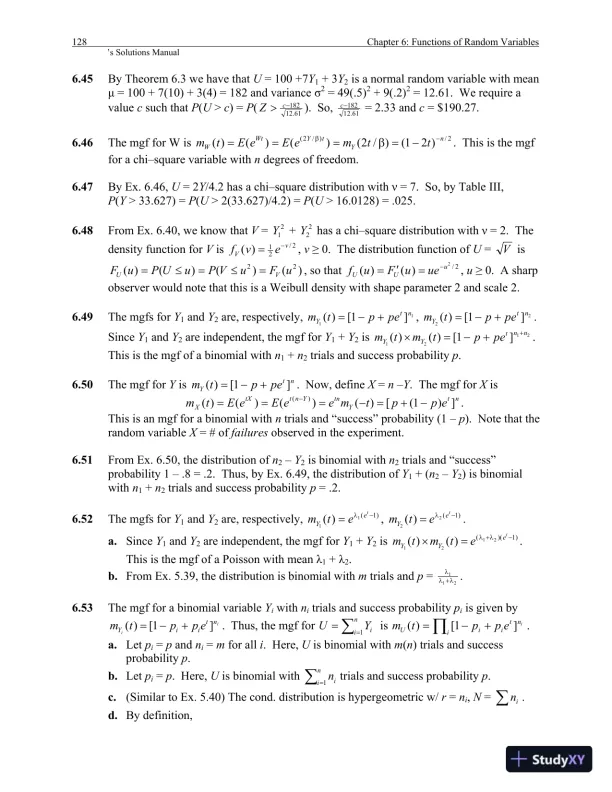 Mathematical Statistics With Applications, 7th Edition Solution Manual - Page 16 preview image