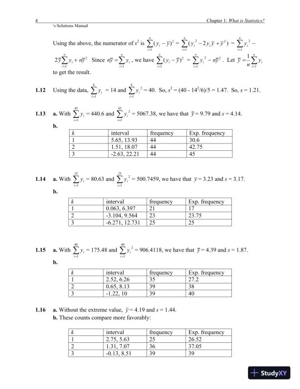 Mathematical Statistics With Applications, 7th Edition Solution Manual - Page 5 preview image