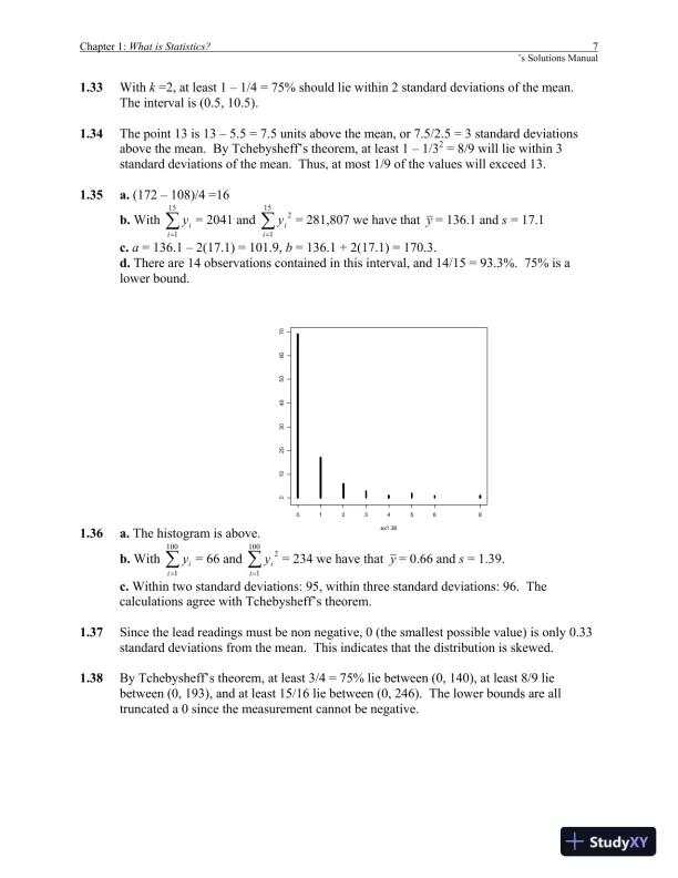 Mathematical Statistics With Applications, 7th Edition Solution Manual - Page 8 preview image