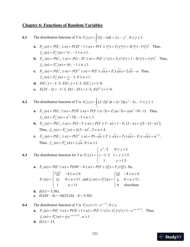 Mathematical Statistics With Applications, 7th Edition Solution Manual - Page 9 preview image