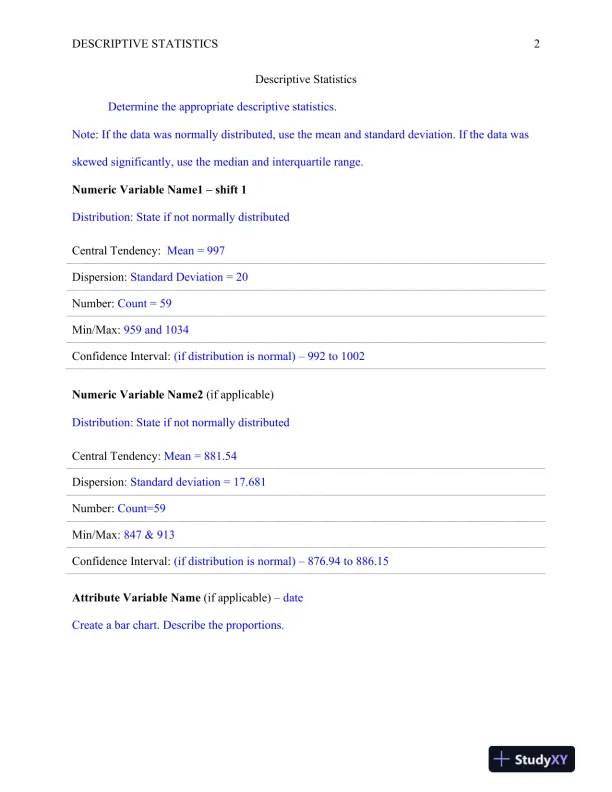 QNT/561 Descriptive Statistics - Page 3 preview image