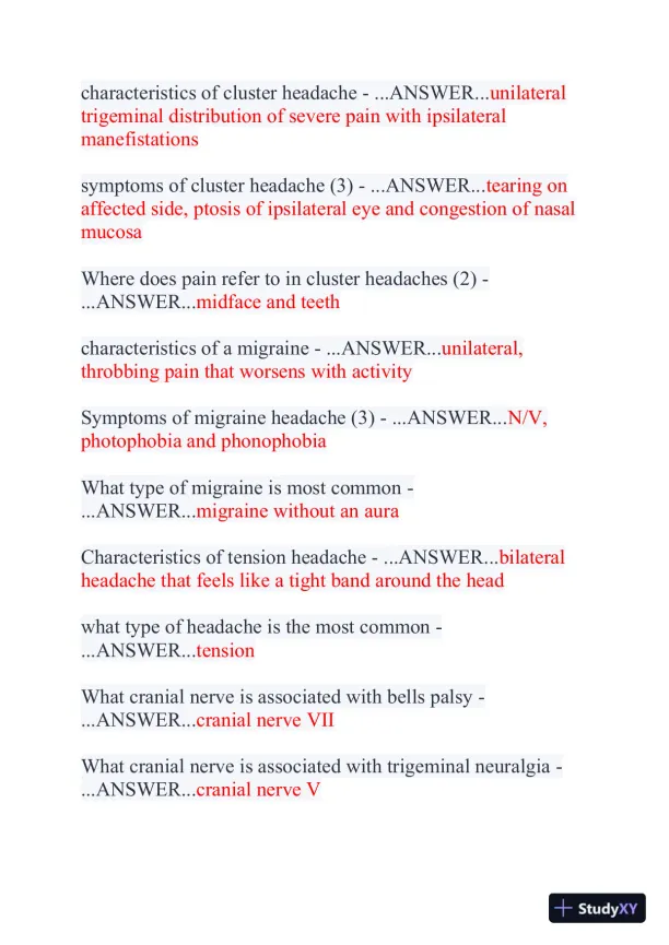 2024 NR507 Pathophysiology Final Exam With Answers (356 Solved Questions) - Page 4 preview image