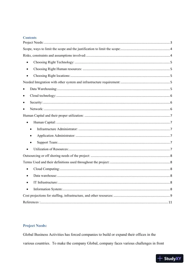 Project Deliverable 2 Business Requirements - Page 4 preview image