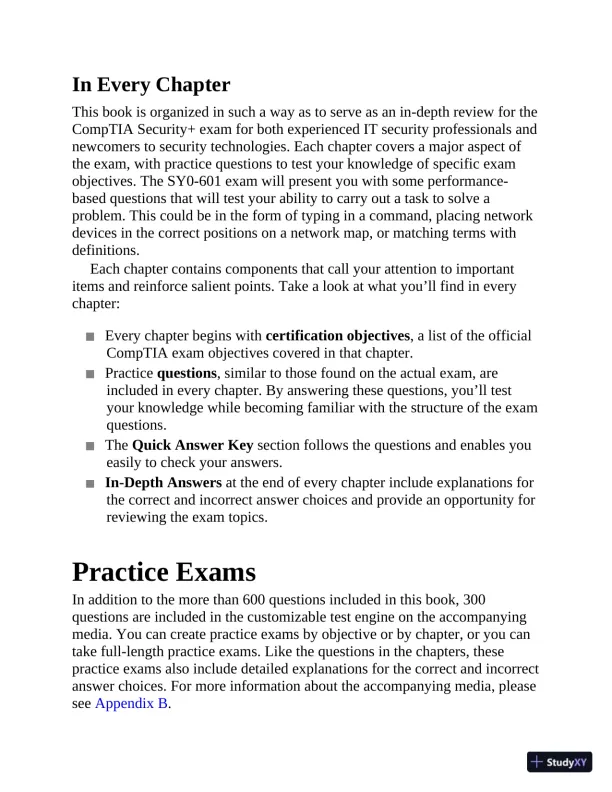 CompTIA Security+ Certification SY0-601 Practice Exams, 4th Edition (2021) - Page 15 preview image