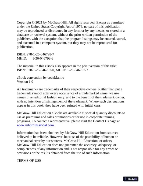 CompTIA Security+ Certification SY0-601 Practice Exams, 4th Edition (2021) - Page 4 preview image