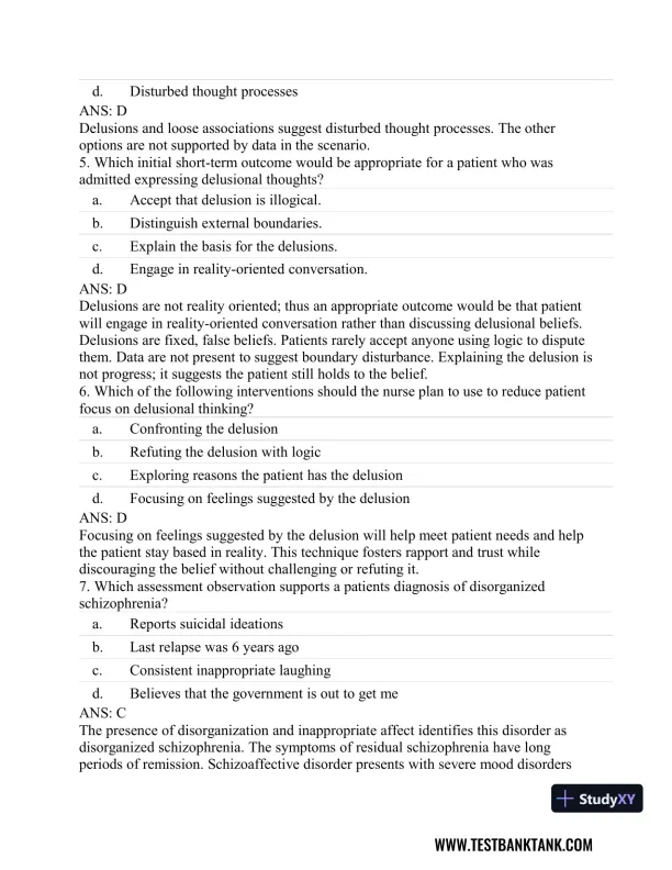 Stahl's Essential Psychopharmacology: Neuroscientific Basis and Practical Applications 4th Edition Test Bank - Page 22 preview image