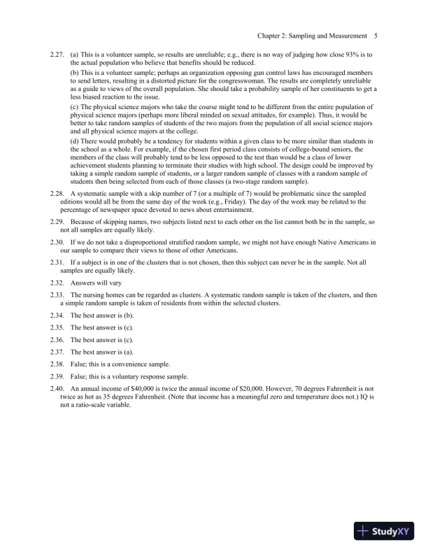 Solution Manual for Statistical Methods for the Social Sciences, 5th Edition - Page 8 preview image
