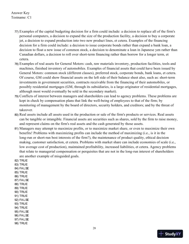 Fundamentals Of Corporate Finance, Sixth Canadian Edition Test Bank - Page 29 preview image