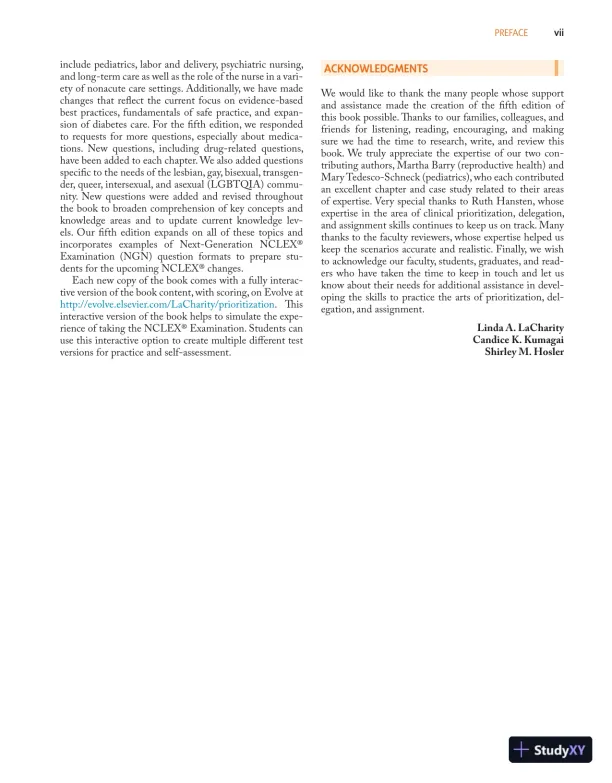 Prioritization, Delegation, and Assignment: Practice Exercises for the NCLEX-RN® Examination (2021) - Page 10 preview image