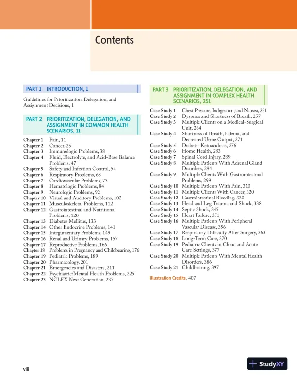 Prioritization, Delegation, and Assignment: Practice Exercises for the NCLEX-RN® Examination (2021) - Page 11 preview image