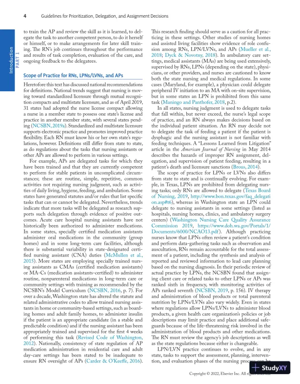Prioritization, Delegation, and Assignment: Practice Exercises for the NCLEX-RN® Examination (2021) - Page 15 preview image