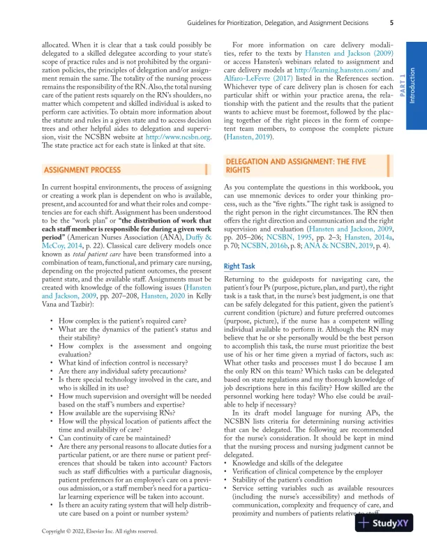Prioritization, Delegation, and Assignment: Practice Exercises for the NCLEX-RN® Examination (2021) - Page 16 preview image
