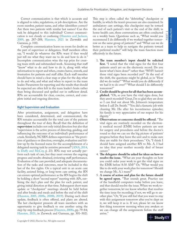 Prioritization, Delegation, and Assignment: Practice Exercises for the NCLEX-RN® Examination (2021) - Page 18 preview image