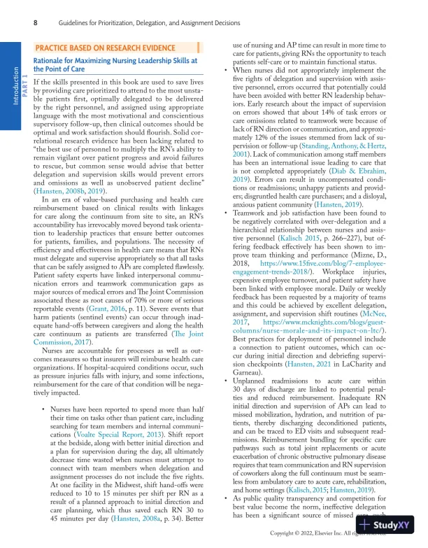 Prioritization, Delegation, and Assignment: Practice Exercises for the NCLEX-RN® Examination (2021) - Page 19 preview image