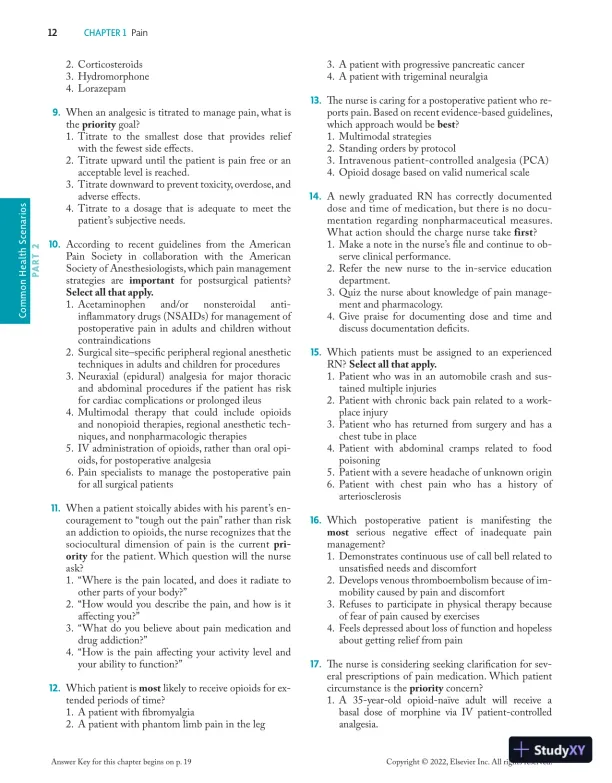 Prioritization, Delegation, and Assignment: Practice Exercises for the NCLEX-RN® Examination (2021) - Page 23 preview image