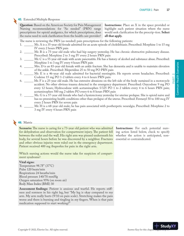 Prioritization, Delegation, and Assignment: Practice Exercises for the NCLEX-RN® Examination (2021) - Page 28 preview image