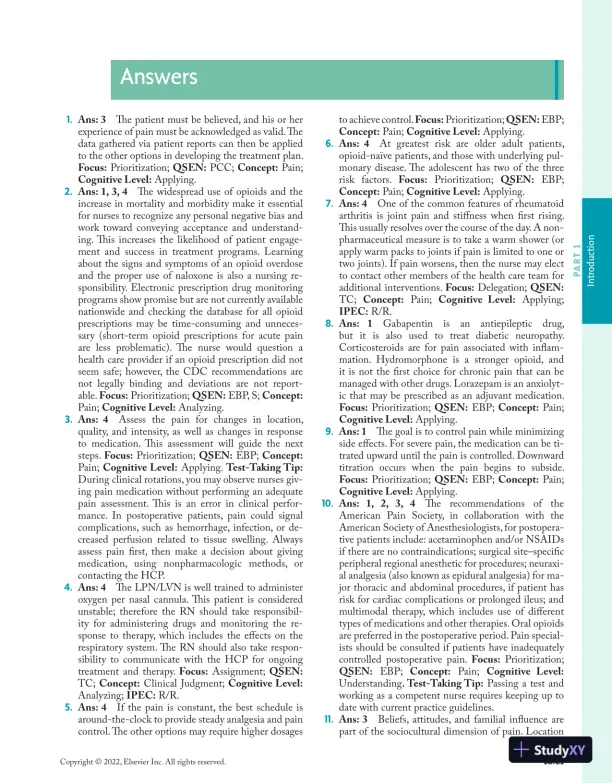 Prioritization, Delegation, and Assignment: Practice Exercises for the NCLEX-RN® Examination (2021) - Page 30 preview image