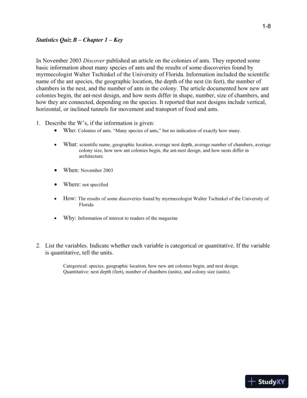 Test Bank for Intro Stats, 4th Edition - Page 11 preview image