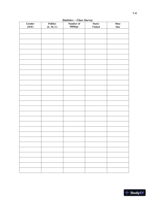 Test Bank for Intro Stats, 4th Edition - Page 7 preview image