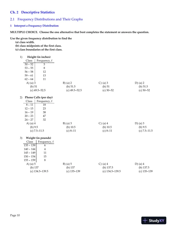 Elementary Statistics: Picturing the World, 6th Edition Test Bank - Page 11 preview image