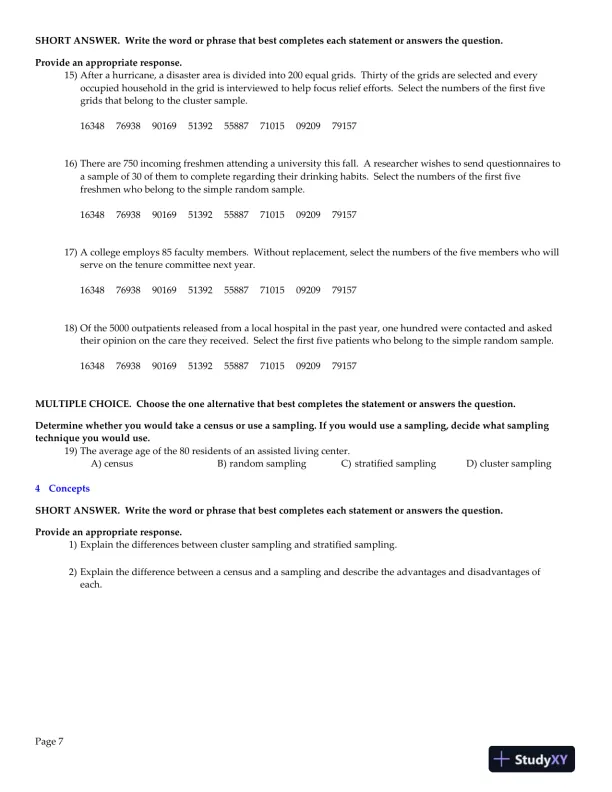 Elementary Statistics: Picturing the World, 6th Edition Test Bank - Page 8 preview image