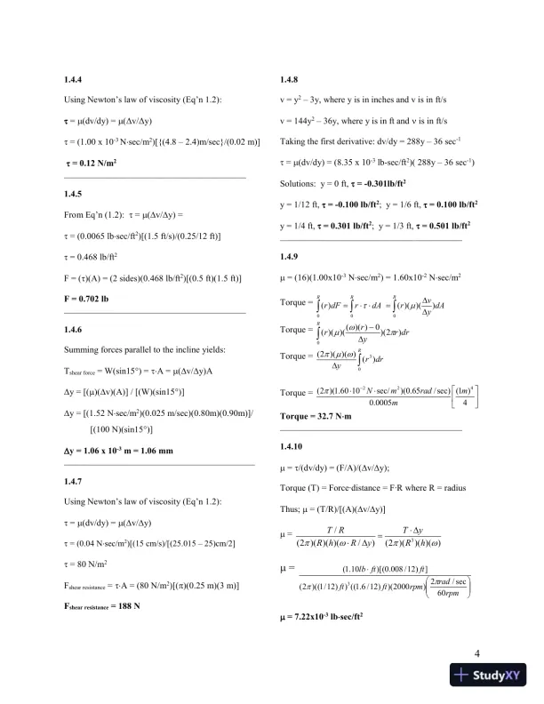 Solution Manual for Fundamentals of Hydraulic Engineering Systems, 5th Edition - Page 7 preview image
