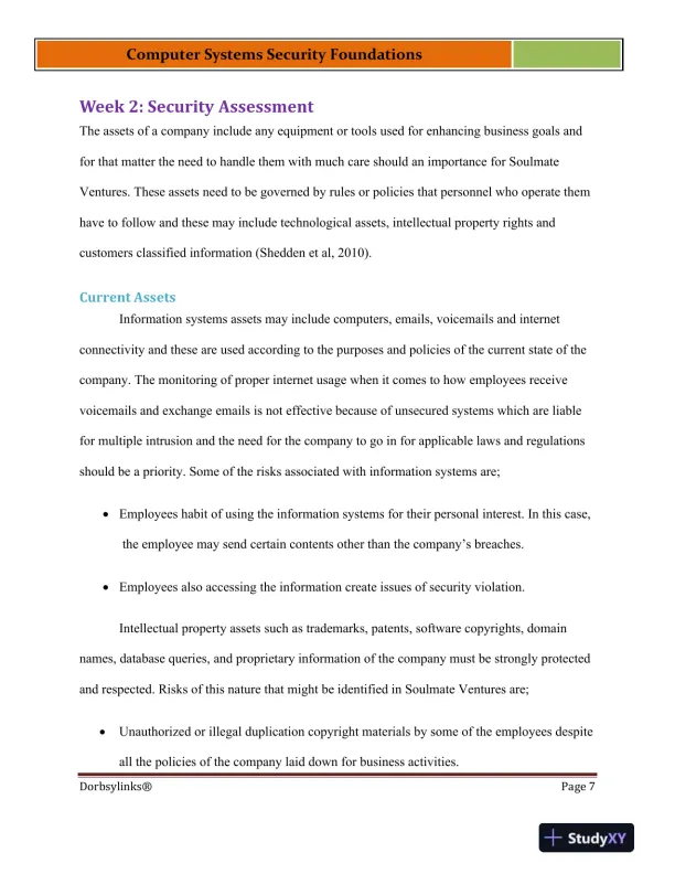 Computer Systems Security Foundations - Page 8 preview image