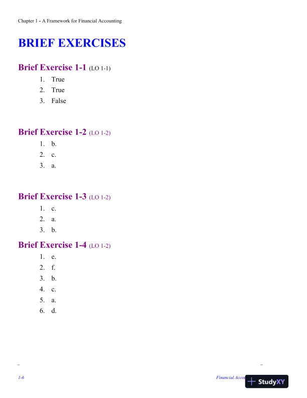Solution Manual for Financial Accounting, 5th Edition - Page 7 preview image
