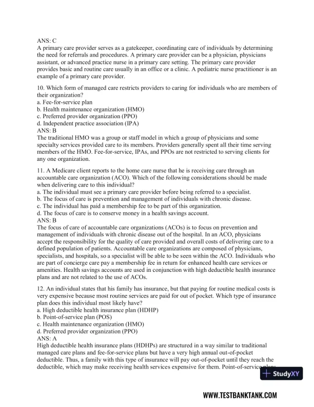 Health Promotion Throughout the Life Span 9th Edition Test Bank - Page 16 preview image