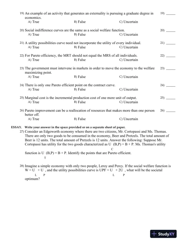 Public Finance in Canada 5th Edition Test Bank - Page 8 preview image