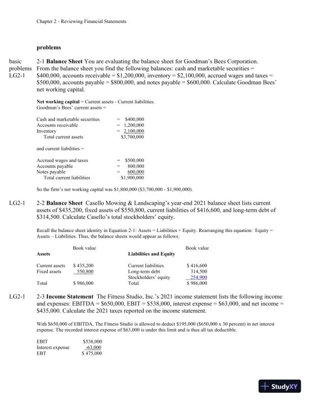 Solution Manual For Finance: Applications and Theory, 5th Edition - Page 7 preview image