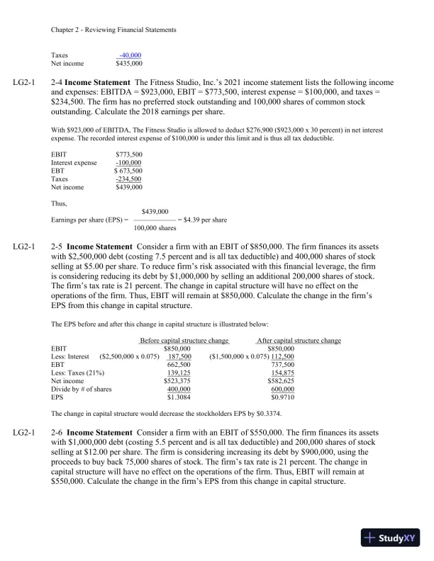 Solution Manual For Finance: Applications and Theory, 5th Edition - Page 8 preview image