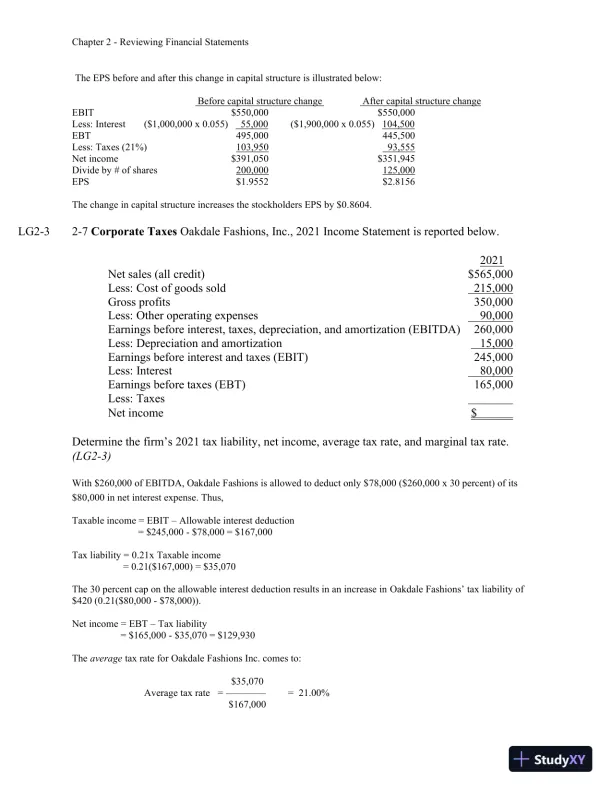 Solution Manual For Finance: Applications and Theory, 5th Edition - Page 9 preview image