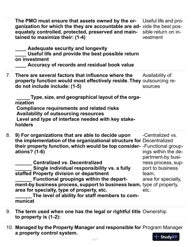 CPPS Comprehensive Practice Exam With Answers (33 Solved Questions) - Page 3 preview image