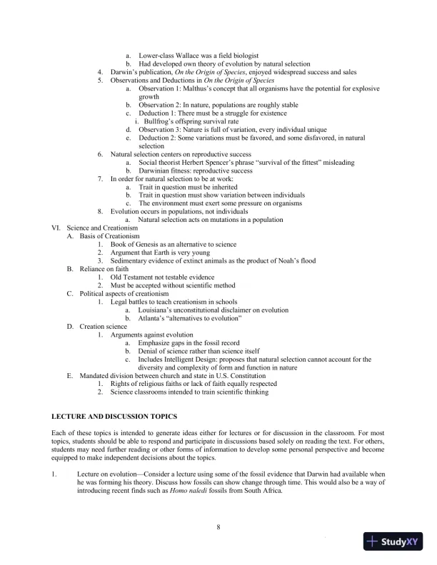 Class Notes for Exploring Biological Anthropology: The Essentials, 4th Edition - Page 11 preview image