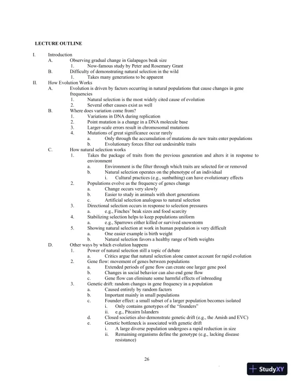 Class Notes for Exploring Biological Anthropology: The Essentials, 4th Edition - Page 29 preview image