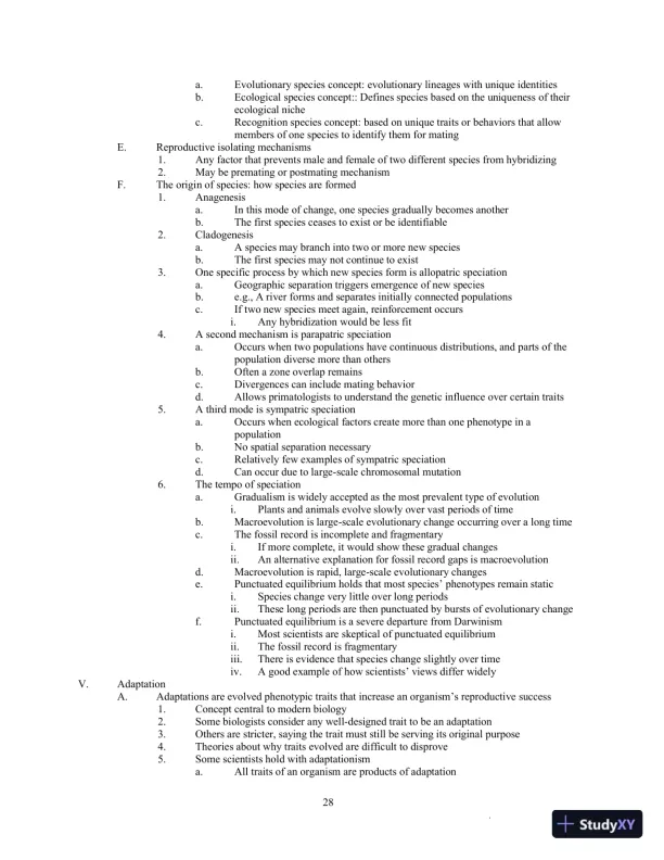 Class Notes for Exploring Biological Anthropology: The Essentials, 4th Edition - Page 31 preview image
