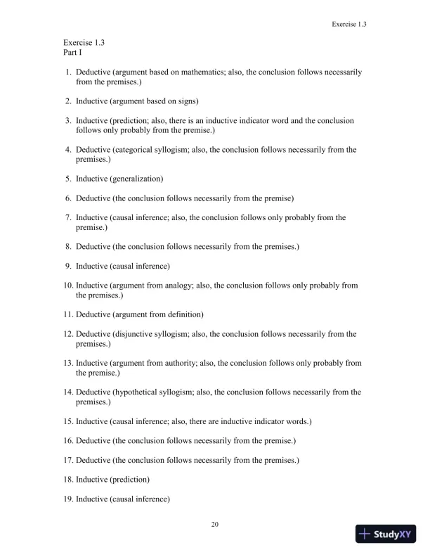 A Concise Introduction to Logic, 11th Edition Solution Manual - Page 11 preview image
