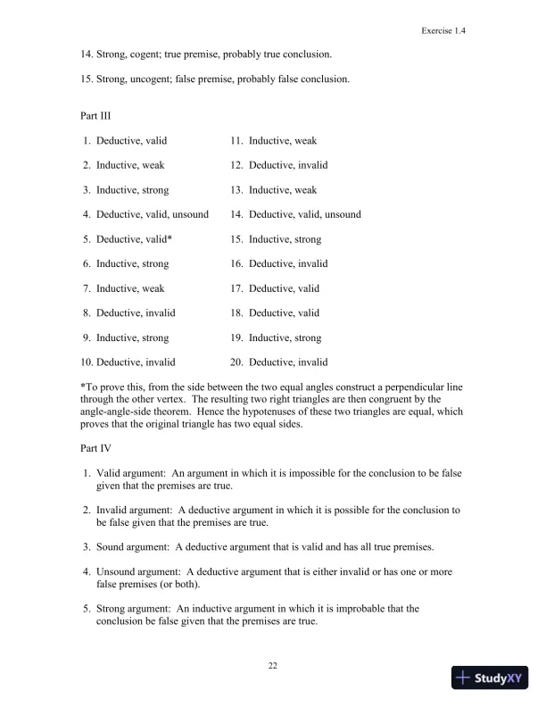 A Concise Introduction to Logic, 11th Edition Solution Manual - Page 15 preview image