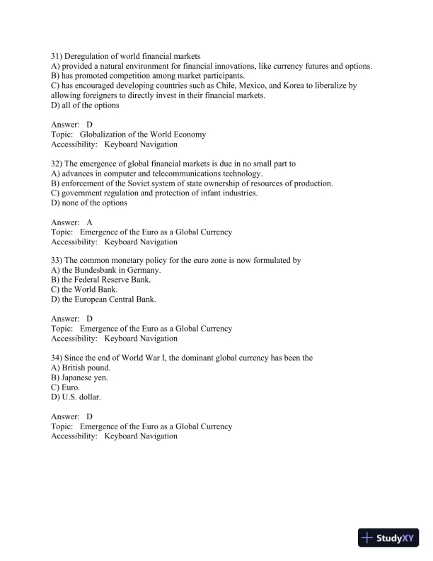 International Financial Management (The Mcgraw-hill/Irwin Series in Finance, Insurance, and Real Estate) 8th Edition Test Bank - Page 10 preview image