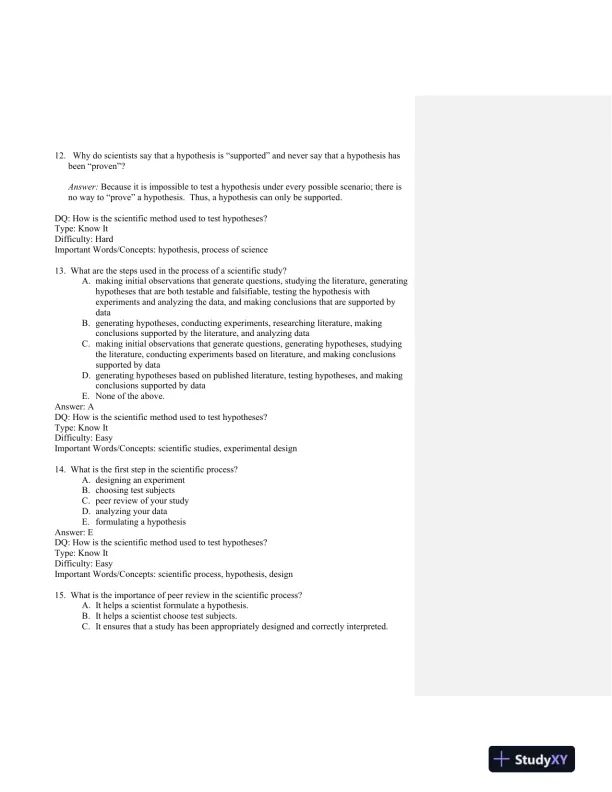 Scientific American Biology for a Changing World Second Edition Test Bank - Page 5 preview image