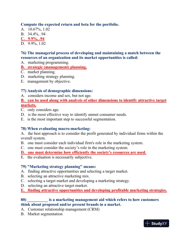 BUS 475 Final Exam - Page 16 preview image